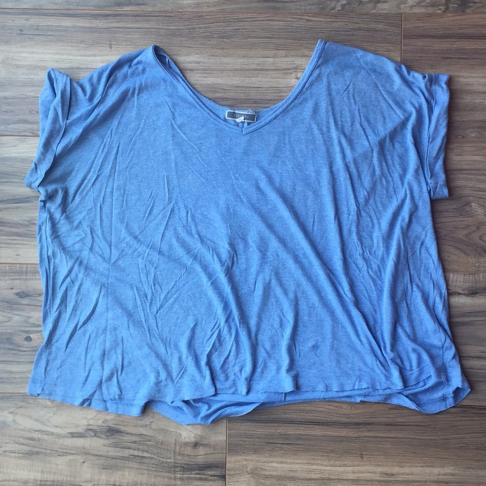 Blue boxy shirt
